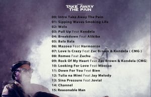ALBUM Darassa – Take Away The Pain Official Tracklist Artwork Side Makini Blog