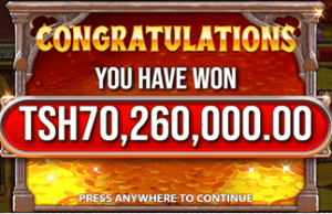 Dau la TZS 10,000 laibadilika kuwa TZS 70 milioni kwenye SportPesa Kasino Sleeping Dragon — unaweza kuwa mshindi anayefuata Dau la TZS 10,000 laibadilika kuwa TZS 70 milioni kwenye SportPesa Kasino Sleeping Dragon — unaweza kuwa mshindi anayefuata