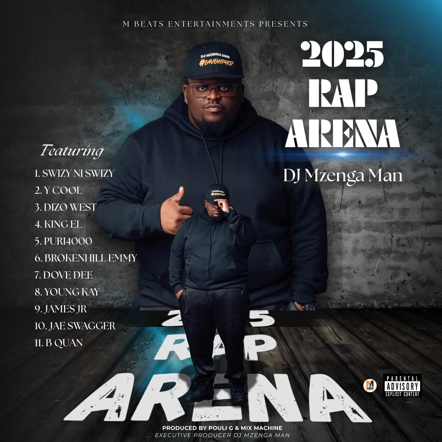 AUDIO DJ Mzenga Man Ft Swizy Ni Swizy, Y-cool, Dizo West, King EL, Puri4000, BrokenHill Emmy, Dove Dee, Young Kay, James JR, Jae Swagger & B Quan Phamaika – 2025 Rap Arena Mp3 Download Side Makini Blog